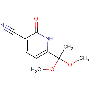 132334-09-9  3-Pyridinecarbonitrile, 6-(1,1-dimethoxyethyl)-1,2-dihydro-2-oxo- 132334-09-9  3-Pyridinecarbonitrile, 6-(1,1-dimethoxyethyl)-1,2-dihydro-2-oxo-