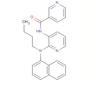 132411-78-0  3-Pyridinecarboxamide, N-[2-(butyl-1-naphthalenylamino)-3-pyridinyl]-