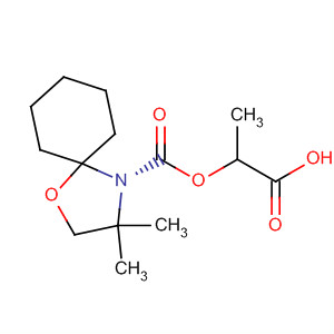 133099-32-8  1-Oxa-4-azaspiro[4.5]decane-4-carboxylic acid, 3,3-dimethyl-,1-carboxyethyl ester, (R)-