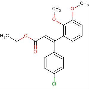 133263-01-1  2-Propenoic acid, 3-(4-chlorophenyl)-3-(2,3-dimethoxyphenyl)-, ethylester, (E)-