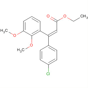 133263-02-2  2-Propenoic acid, 3-(4-chlorophenyl)-3-(2,3-dimethoxyphenyl)-, ethylester, (Z)-