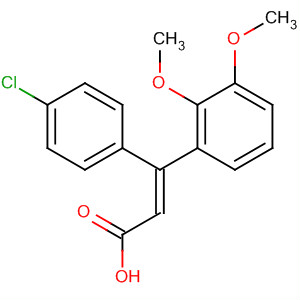 133263-03-3  2-Propenoic acid, 3-(4-chlorophenyl)-3-(2,3-dimethoxyphenyl)-, (E)-