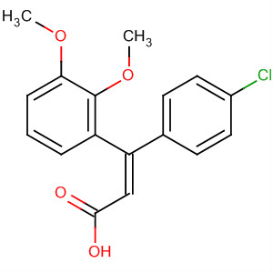 133263-04-4  2-Propenoic acid, 3-(4-chlorophenyl)-3-(2,3-dimethoxyphenyl)-, (Z)-