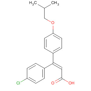 133263-07-7  2-Propenoic acid, 3-(4-chlorophenyl)-3-[4-(2-methylpropoxy)phenyl]-,(Z)-