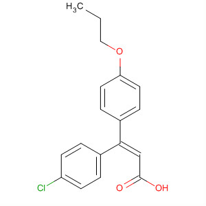 133263-11-3  2-Propenoic acid, 3-(4-chlorophenyl)-3-(4-propoxyphenyl)-, (Z)-