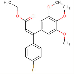 133263-14-6  2-Propenoic acid, 3-(4-fluorophenyl)-3-(3,4,5-trimethoxyphenyl)-, ethylester, (Z)-
