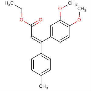 133263-30-6  2-Propenoic acid, 3-(3,4-dimethoxyphenyl)-3-(4-methylphenyl)-, ethylester, (Z)-