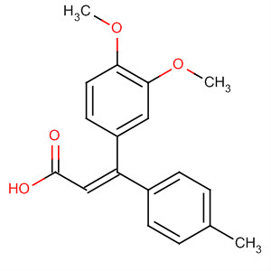 133263-32-8  2-Propenoic acid, 3-(3,4-dimethoxyphenyl)-3-(4-methylphenyl)-, (Z)-