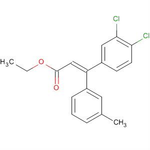 133263-34-0  2-Propenoic acid, 3-(3,4-dichlorophenyl)-3-(3-methylphenyl)-, ethylester, (E)-