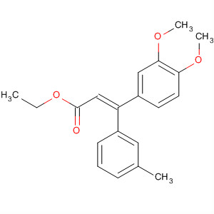 133263-37-3  2-Propenoic acid, 3-(3,4-dimethoxyphenyl)-3-(3-methylphenyl)-, ethylester, (E)-