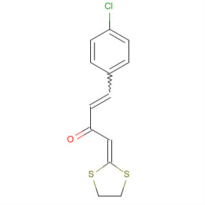 133286-28-9  3-Buten-2-one, 4-(4-chlorophenyl)-1-(1,3-dithiolan-2-ylidene)-