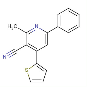 133617-53-5  3-Pyridinecarbonitrile, 2-methyl-6-phenyl-4-(2-thienyl)- 133617-53-5  3-Pyridinecarbonitrile, 2-methyl-6-phenyl-4-(2-thienyl)-