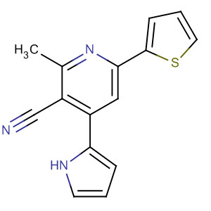 133617-71-7  3-Pyridinecarbonitrile, 2-methyl-4-(1H-pyrrol-2-yl)-6-(2-thienyl)- 133617-71-7  3-Pyridinecarbonitrile, 2-methyl-4-(1H-pyrrol-2-yl)-6-(2-thienyl)-