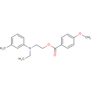 13381-83-4  Benzoic acid, 4-methoxy-, 2-[ethyl(3-methylphenyl)amino]ethyl ester