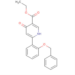 134653-79-5  3-Pyridinecarboxylic acid,1,4-dihydro-4-oxo-6-[2-(phenylmethoxy)phenyl]-, ethyl ester
