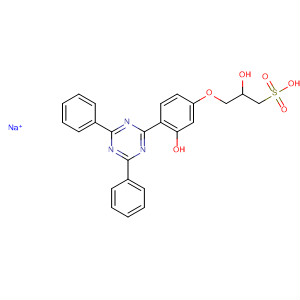134894-03-4  1-Propanesulfonic acid,3-[4-(4,6-diphenyl-1,3,5-triazin-2-yl)-3-hydroxyphenoxy]-2-hydroxy-,monosodium salt