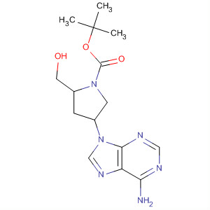 135042-19-2  1-Pyrrolidinecarboxylic acid,4-(6-amino-9H-purin-9-yl)-2-(hydroxymethyl)-, 1,1-dimethylethyl ester,(2R,4R)-