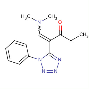 135056-85-8  1-Penten-3-one, 1-(dimethylamino)-2-(1-phenyl-1H-tetrazol-5-yl)-