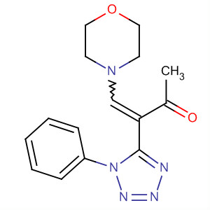 135057-07-7  3-Buten-2-one, 4-(4-morpholinyl)-3-(1-phenyl-1H-tetrazol-5-yl)-