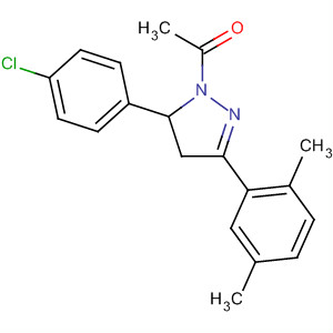 135264-25-4  1H-Pyrazole,1-acetyl-5-(4-chlorophenyl)-3-(2,5-dimethylphenyl)-4,5-dihydro-