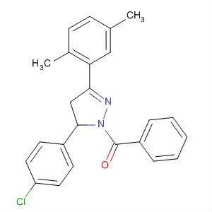 135264-28-7  1H-Pyrazole,1-benzoyl-5-(4-chlorophenyl)-3-(2,5-dimethylphenyl)-4,5-dihydro-