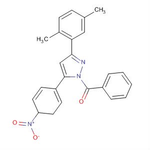 135264-29-8  1H-Pyrazole,1-benzoyl-3-(2,5-dimethylphenyl)-4,5-dihydro-5-(4-nitrophenyl)-