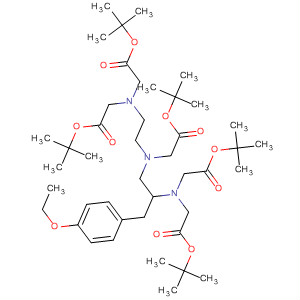135306-75-1  3-Oxa-6,9,12-triazatetradecan-14-oic acid,6,9,12-tris[2-(1,1-dimethylethoxy)-2-oxoethyl]-7-[(4-ethoxyphenyl)methyl]-2,2-dimethyl-4-oxo-, 1,1-dimethylethyl ester