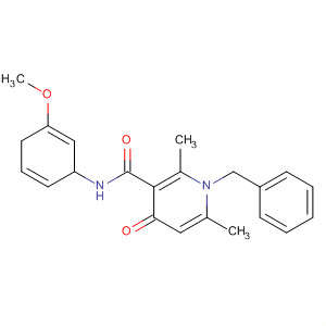 135806-74-5  3-Pyridinecarboxamide,1,4-dihydro-N-(3-methoxyphenyl)-2,6-dimethyl-4-oxo-1-(phenylmethyl)- 135806-74-5  3-Pyridinecarboxamide,1,4-dihydro-N-(3-methoxyphenyl)-2,6-dimethyl-4-oxo-1-(phenylmethyl)-