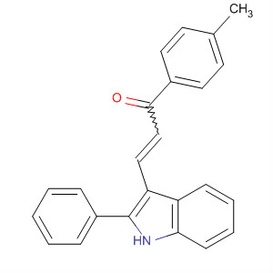 136230-34-7  2-Propen-1-one, 1-(4-methylphenyl)-3-(2-phenyl-1H-indol-3-yl)-