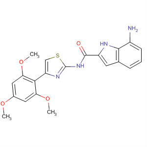 136381-87-8  1H-Indole-2-carboxamide,7-amino-N-[4-(2,4,6-trimethoxyphenyl)-2-thiazolyl]-