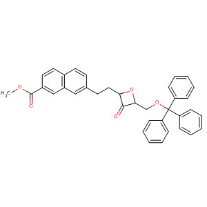 136416-73-4  2-Naphthalenecarboxylic acid,7-[2-[4-oxo-3-[(triphenylmethoxy)methyl]-2-oxetanyl]ethyl]-, methyl ester,cis-