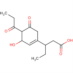 136494-20-7  3-Cyclohexene-1-pentanoic acid, 3-hydroxy-5-oxo-4-(1-oxopropyl)-