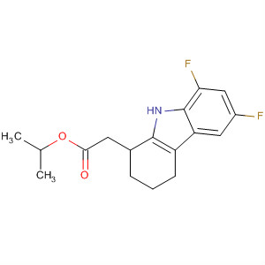 123660-19-5  1H-Carbazole-1-acetic acid, 6,8-difluoro-2,3,4,9-tetrahydro-,1-methylethyl ester