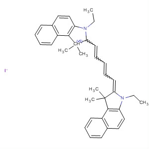 123791-69-5  1H-Benz[e]indolium,3-ethyl-2-[5-(3-ethyl-1,3-dihydro-1,1-dimethyl-2H-benz[e]indol-2-ylidene)-1,3-pentadienyl]-1,1-dimethyl-, iodide