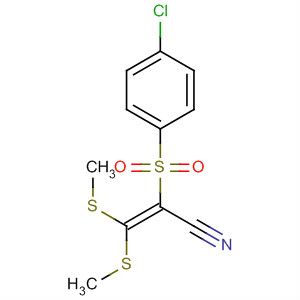 124392-37-6  2-Propenenitrile, 2-[(4-chlorophenyl)sulfonyl]-3,3-bis(methylthio)-