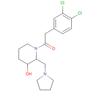125130-49-6  3-Piperidinol, 1-[(3,4-dichlorophenyl)acetyl]-2-(1-pyrrolidinylmethyl)-