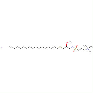 126270-42-6  1-Propanaminium,3-[[[3-(hexadecylthio)-2-methoxypropyl]amino]sulfonyl]-N,N,N-trimethyl-,iodide