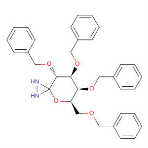 126786-15-0  4-Oxa-1,2-diazaspiro[2.5]octane,6,7,8-tris(phenylmethoxy)-5-[(phenylmethoxy)methyl]-, (5R,6S,7S,8R)-