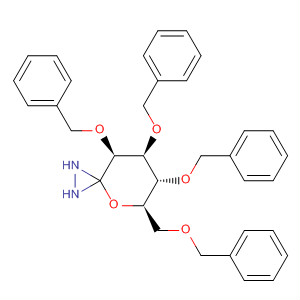 126786-16-1  4-Oxa-1,2-diazaspiro[2.5]octane,6,7,8-tris(phenylmethoxy)-5-[(phenylmethoxy)methyl]-, (5R,6R,7S,8S)-
