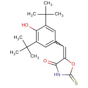 127378-61-4  4-Oxazolidinone,5-[[3,5-bis(1,1-dimethylethyl)-4-hydroxyphenyl]methylene]-2-thioxo-