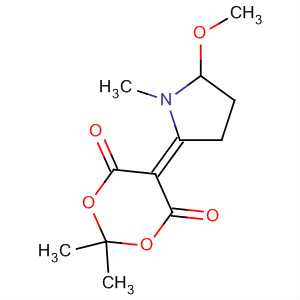 127633-84-5  1,3-Dioxane-4,6-dione,5-(5-methoxy-1-methyl-2-pyrrolidinylidene)-2,2-dimethyl-