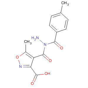 127846-66-6  3-Isoxazolecarboxylic acid, 5-methyl-, 2-(4-methylbenzoyl)hydrazide 127846-66-6  3-Isoxazolecarboxylic acid, 5-methyl-, 2-(4-methylbenzoyl)hydrazide