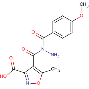 127846-67-7  3-Isoxazolecarboxylic acid, 5-methyl-, 2-(4-methoxybenzoyl)hydrazide 127846-67-7  3-Isoxazolecarboxylic acid, 5-methyl-, 2-(4-methoxybenzoyl)hydrazide