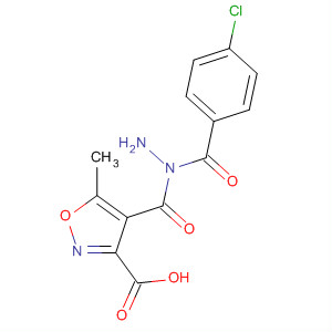 127846-68-8  3-Isoxazolecarboxylic acid, 5-methyl-, 2-(4-chlorobenzoyl)hydrazide 127846-68-8  3-Isoxazolecarboxylic acid, 5-methyl-, 2-(4-chlorobenzoyl)hydrazide
