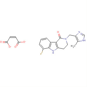 128486-92-0  1H-Pyrido[4,3-b]indol-1-one,6-fluoro-2,3,4,5-tetrahydro-2-[(5-methyl-1H-imidazol-4-yl)methyl]-,(Z)-2-butenedioate (1:1)