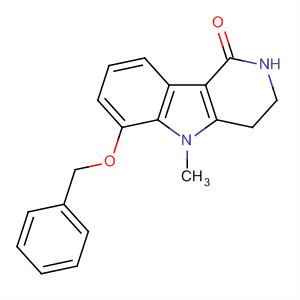 128487-18-3  1H-Pyrido[4,3-b]indol-1-one,2,3,4,5-tetrahydro-5-methyl-6-(phenylmethoxy)-