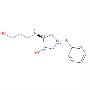 128739-96-8  3-Pyrrolidinol, 4-[(2-hydroxyethyl)methylamino]-1-(phenylmethyl)-, trans-