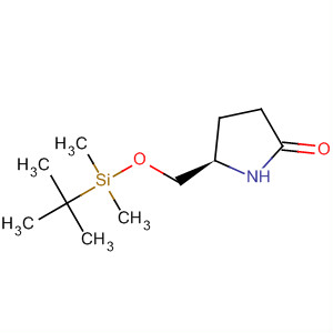 128899-30-9  2-Pyrrolidinone, 5-[[[(1,1-dimethylethyl)dimethylsilyl]oxy]methyl]-, (5R)-