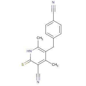 128917-86-2  3-Pyridinecarbonitrile,5-[(4-cyanophenyl)methyl]-1,2-dihydro-4,6-dimethyl-2-thioxo-