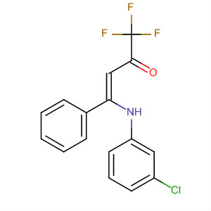 129633-17-6  3-Buten-2-one, 4-[(3-chlorophenyl)amino]-1,1,1-trifluoro-4-phenyl-, (Z)-